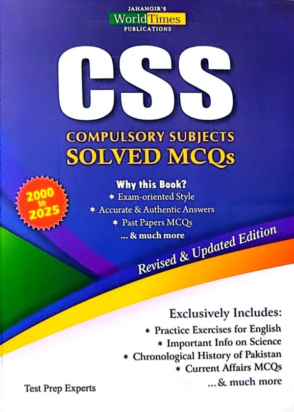 CSS Compulsory Subjects Solved MCQs