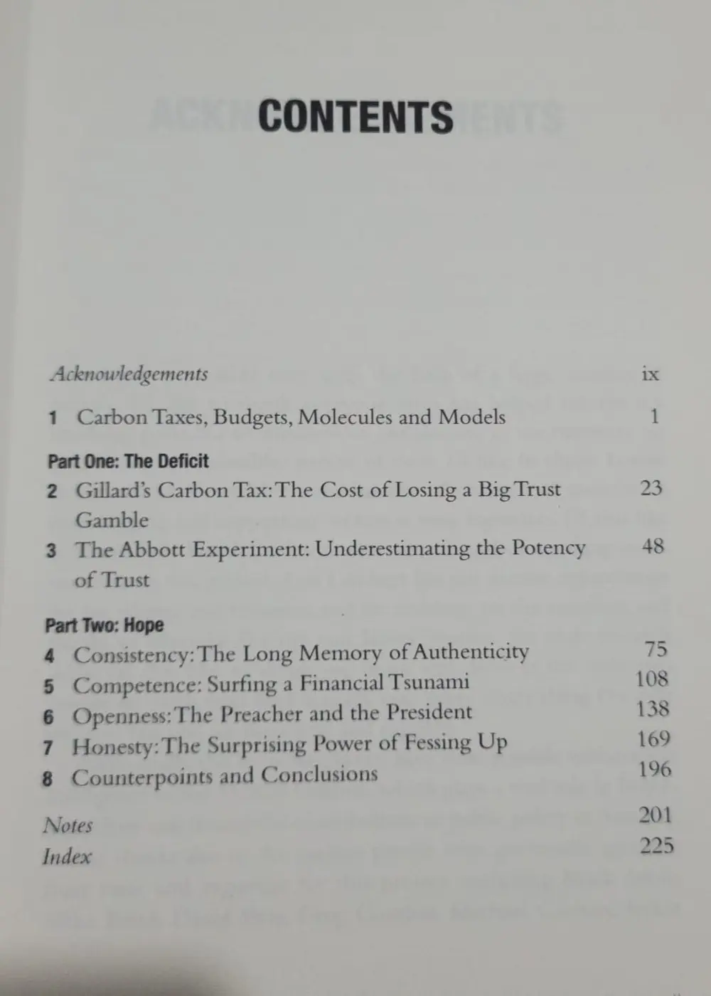 The Trust Deficit 1